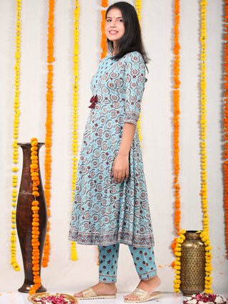 Utsav Manal - Anakarli Kurta Pants & Dupatta - KS01A2572D