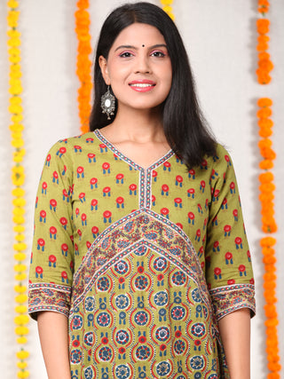 Utsav Kamna - Anakarli Kurta Pants & Dupatta - KS18A2571D