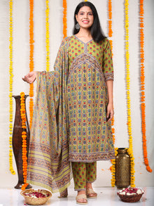 Utsav Kamna - Anakarli Kurta Pants & Dupatta - KS18A2571D