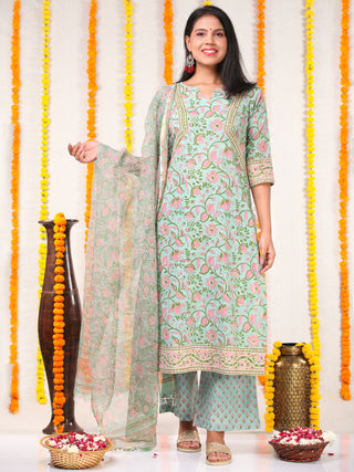 Utsav Gulshan - Kurta Palazzo & Kota Doria Dupatta - KS05A2565D
