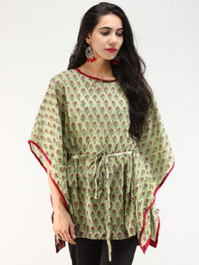 Rangrez Gul - Kaftan Cotton Top - T72F2233
