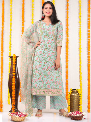 Utsav Gulshan - Kurta Palazzo & Kota Doria Dupatta - KS05A2565D
