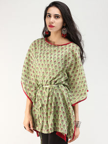 Rangrez Gul - Kaftan Cotton Top - T72F2233