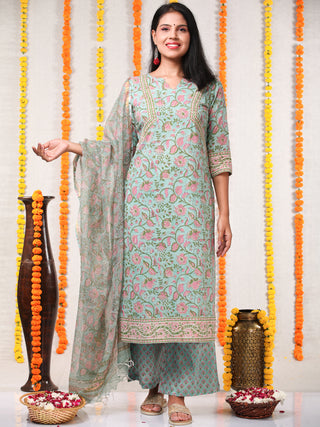 Utsav Gulshan - Kurta Palazzo & Kota Doria Dupatta - KS05A2565D