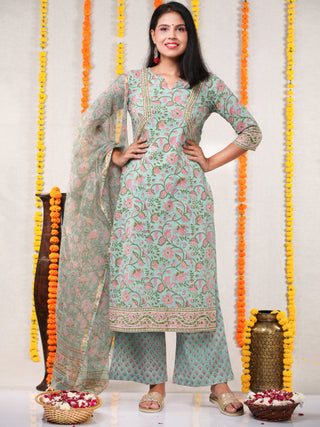 Utsav Gulshan - Kurta Palazzo & Kota Doria Dupatta - KS05A2565D
