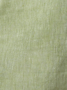 Sage Green South Handloom Cotton Top With  Zari Border - T46FXXX