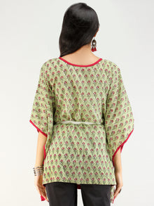 Rangrez Gul - Kaftan Cotton Top - T72F2233