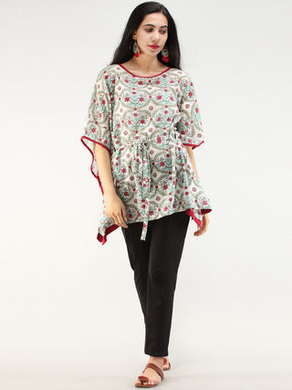 Rangrez Gulrukh - Kaftan Cotton Top - T72F2166