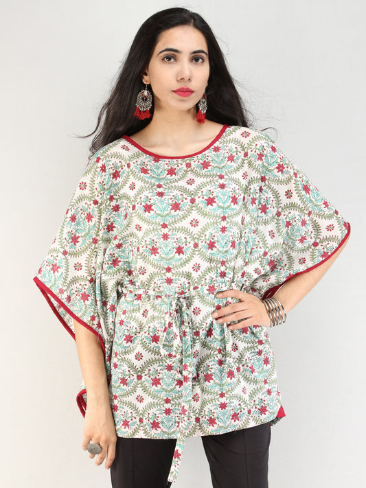 Rangrez Gulrukh - Kaftan Cotton Top - T72F2166