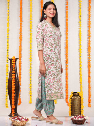 Utsav Gulfaam - Kurta Salwar Pants & Kota Doria Dupatta - KS06A2564D