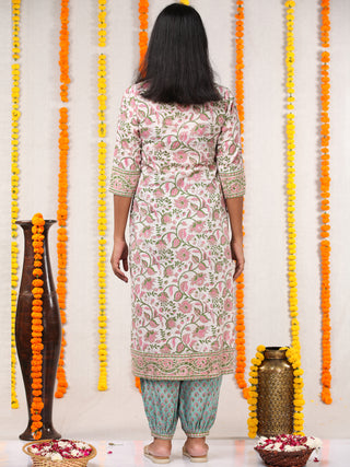 Utsav Gulfaam - Kurta Salwar Pants & Kota Doria Dupatta - KS06A2564D