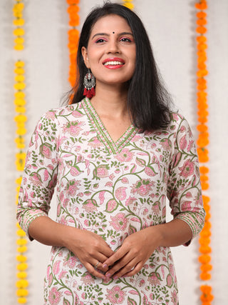 Utsav Gulfaam - Kurta Salwar Pants & Kota Doria Dupatta - KS06A2564D