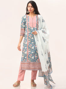 Sanjh Andaz Set Of Kurta Pant Dupatta