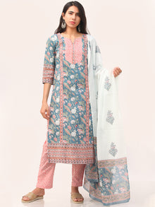 Sanjh Andaz Set Of Kurta Pant Dupatta