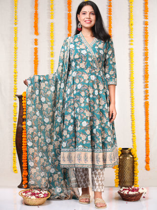 Utsav Farah - Anakarli Kurta Pants & Dupatta - KS17A2560D