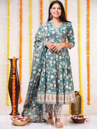 Utsav Farah - Anakarli Kurta Pants & Dupatta - KS17A2560D
