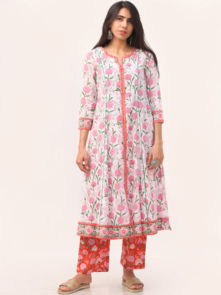 Fiza Tareef Set Of Anarkali Pant Dupatta