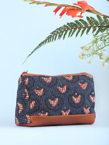 Indigo Hand Block Printed Utility Bag - B1602