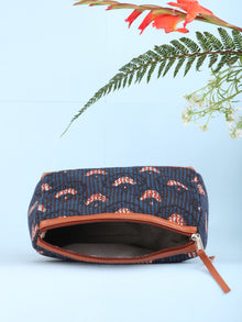 Indigo Hand Block Printed Utility Bag - B1602