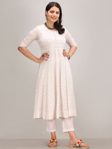 Noor Karen -  Anarkali Kurta Pant Set With Bandhini Dupatta - KS41AXXXD1