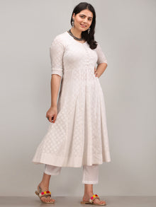 Noor Karen -  Anarkali Kurta Pant Set With Bandhini Dupatta - KS41AXXXD1