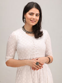 Noor Aaina -  Anarkali Kurta Pant Set With Mirror Work Dupatta - KS41AXXXD2