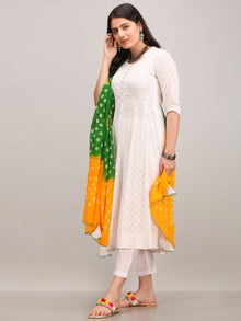 Noor Karen -  Anarkali Kurta Pant Set With Bandhini Dupatta - KS41AXXXD1