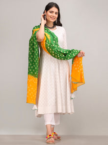 Noor Karen -  Anarkali Kurta Pant Set With Bandhini Dupatta - KS41AXXXD1
