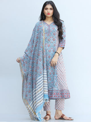 Jashn Ameera - Set of Kurta Pants & Dupatta - KS65A2343D