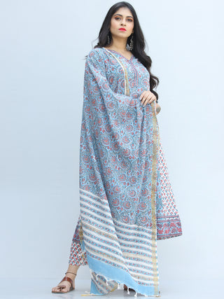 Jashn Ameera - Set of Kurta Pants & Dupatta - KS65A2343D