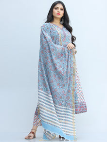 Jashn Ameera - Set of Kurta Pants & Dupatta - KS65A2343D