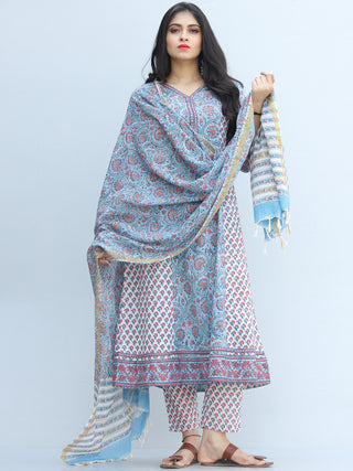 Jashn Ameera - Set of Kurta Pants & Dupatta - KS65A2343D