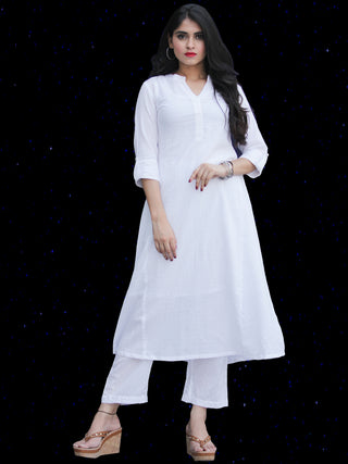 Chandni Fadia - Cotton Kurta Pants Set - KS39SFP04