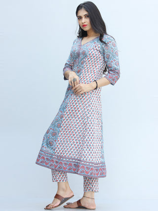 Jashn Ameera - Set of Kurta Pants & Dupatta - KS65A2343D