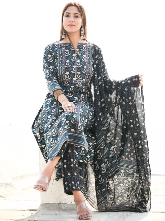 Utsav Zafrah - Kurta Pants & Dupatta - KS22A2583D