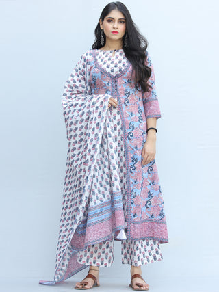 Jashn Ambreen - Set of Kurta Palazzo & Dupatta - KS67A2340D
