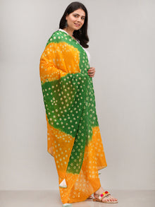 Noor Hafia - Self Embroidred ALine Kurta Pant Set With Bandhini Dupatta - KS01AXXD1