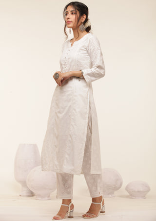 Gulmarg Andaz Set Of Kurta Pants Dupatta