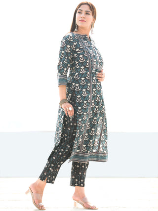 Utsav Zafrah - Kurta Pants & Dupatta - KS22A2583D