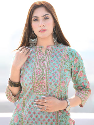 Utsav Gulbagh - Kurta Pants & Kota Doria Dupatta - KS76H2565D