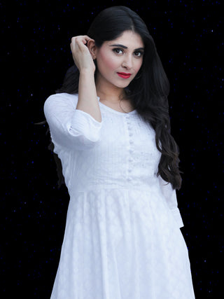 Chandni Karen - Cotton Dobby Kurta Palazzo Set - KS41SFP06