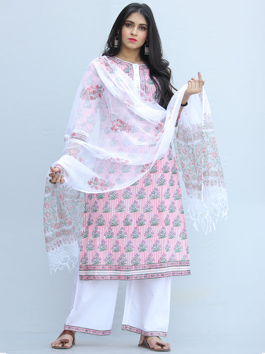 Jashn Saaima - Set of Kurta Pants & Dupatta - KS74A2213D