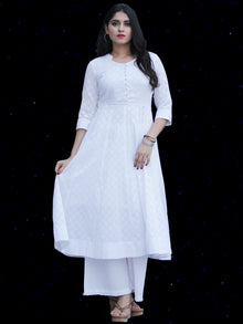 Chandni Karen - Cotton Dobby Kurta Palazzo Set - KS41SFP06