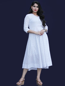 Chandni Karen - Cotton Dobby Kalidaar Dress - D450FP05