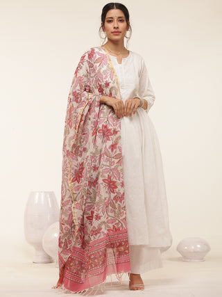 Gulmarg Sania Set Of Anarkali Kurta Pants Dupatta