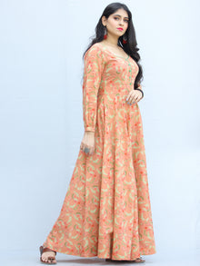Gulzar Shanza- Urave Cut Flared Long Cotton Dress  - D459F2292