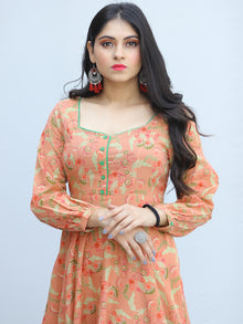 Gulzar Shanza- Urave Cut Flared Long Cotton Dress  - D459F2292