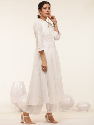 Gulmarg Nagma Set Of Anarkali Kurta Pants Dupatta