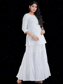 Chandni Sameera - Cotton Top Skirt Dress Set - D452FP07