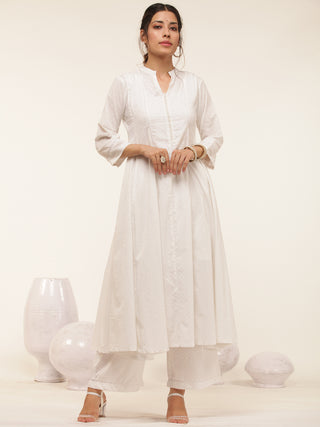 Gulmarg Nagma Set Of Anarkali Kurta Pants Dupatta